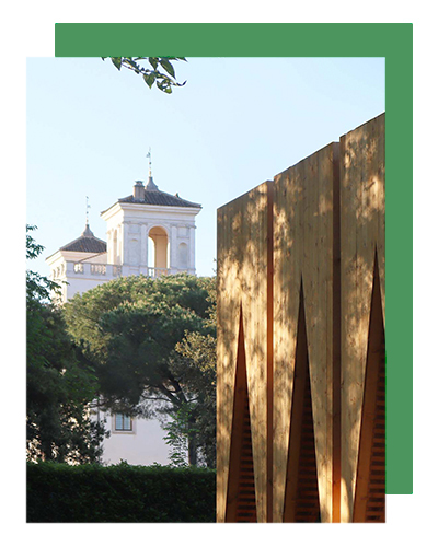Wooden-Houses-x-Atelier-Poem_Festival-des-cabanes-Villa-Medici-Roma_Copyright-Atelier-Poem-fondo-verde Wooden-Houses-x-Atelier-Poem_Festival-des-cabanes-Villa-Medici-Roma_Copyright-Atelier-Poem-fondo-verde